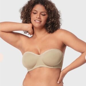 HSIA Bella Sheer Mesh Unlined Underwire Strapless Balconette Bra